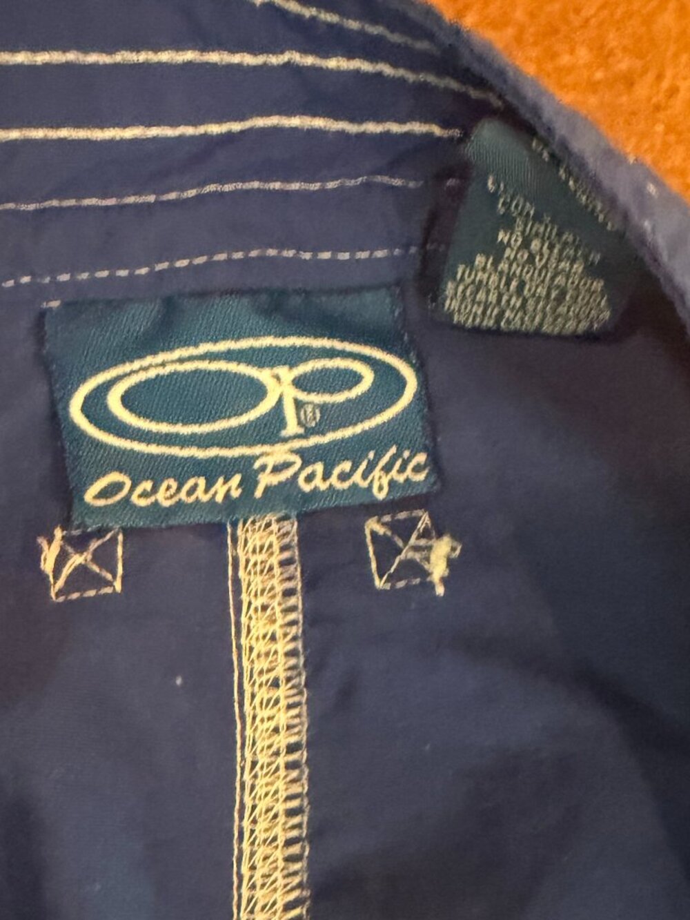 OP Ocean Pacific Men's Swimwear, Bathing suit, 38, 100% Nylon, Blue - Picture 4 of 10